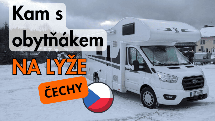 Kam s obytným autem na lyže v Čechách
