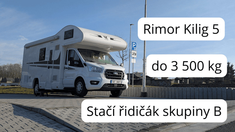 Řidičák na karavan. Na Rimor Kilig 5 vám stačí béčko